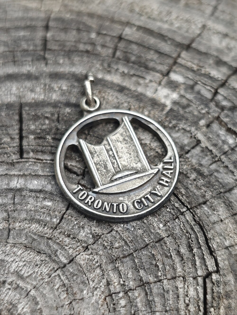 Vintage Sterling Silver BM Co Toronto City Hall Travel Souvenir Charm